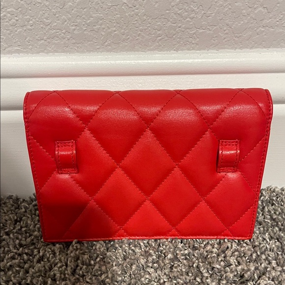 Balenciaga Red Leather XS Quilted Sharp Belt Bag - Picture 3 of 14